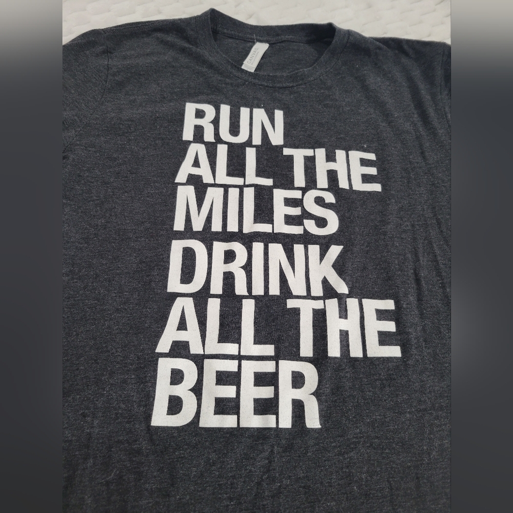 Bella Canvas Dark Gray Graphic Tee Size Large #550